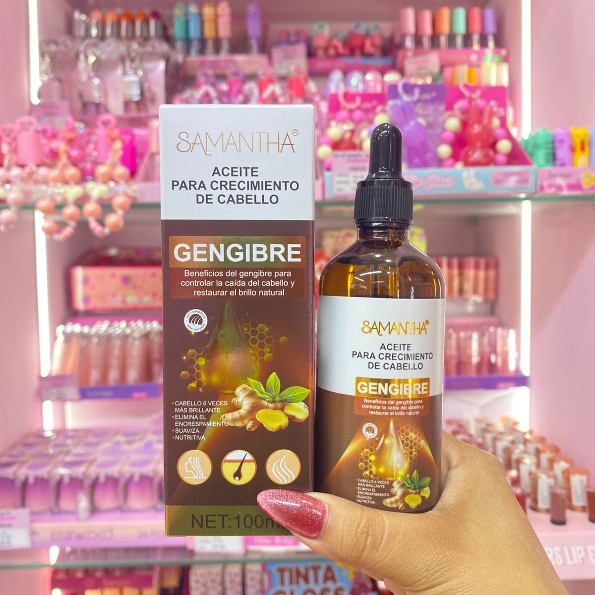 aceite para el crecimiento del cabello Samantha 100 ml