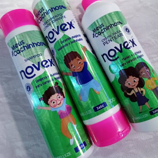 Novex pack kids shampoo y acondicionador y crema de peinar 300 ml