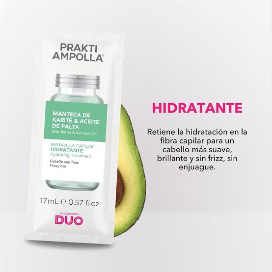 Tratamiento de mateca de karite y aceite de palta