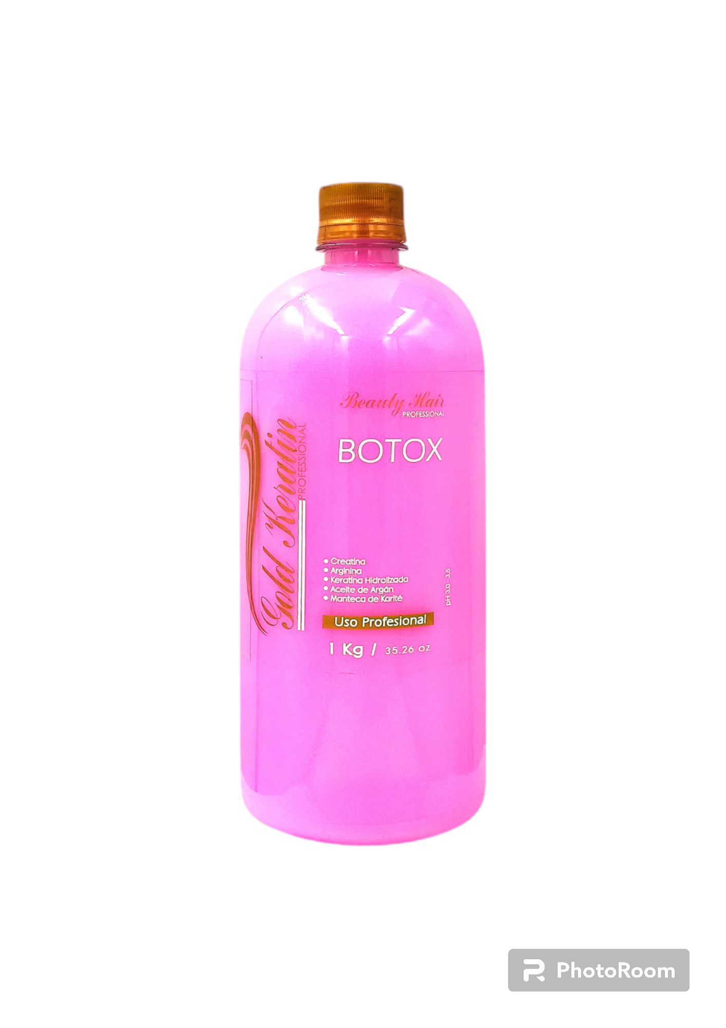 Botox capilar gold kerarin de fresa 1 litro