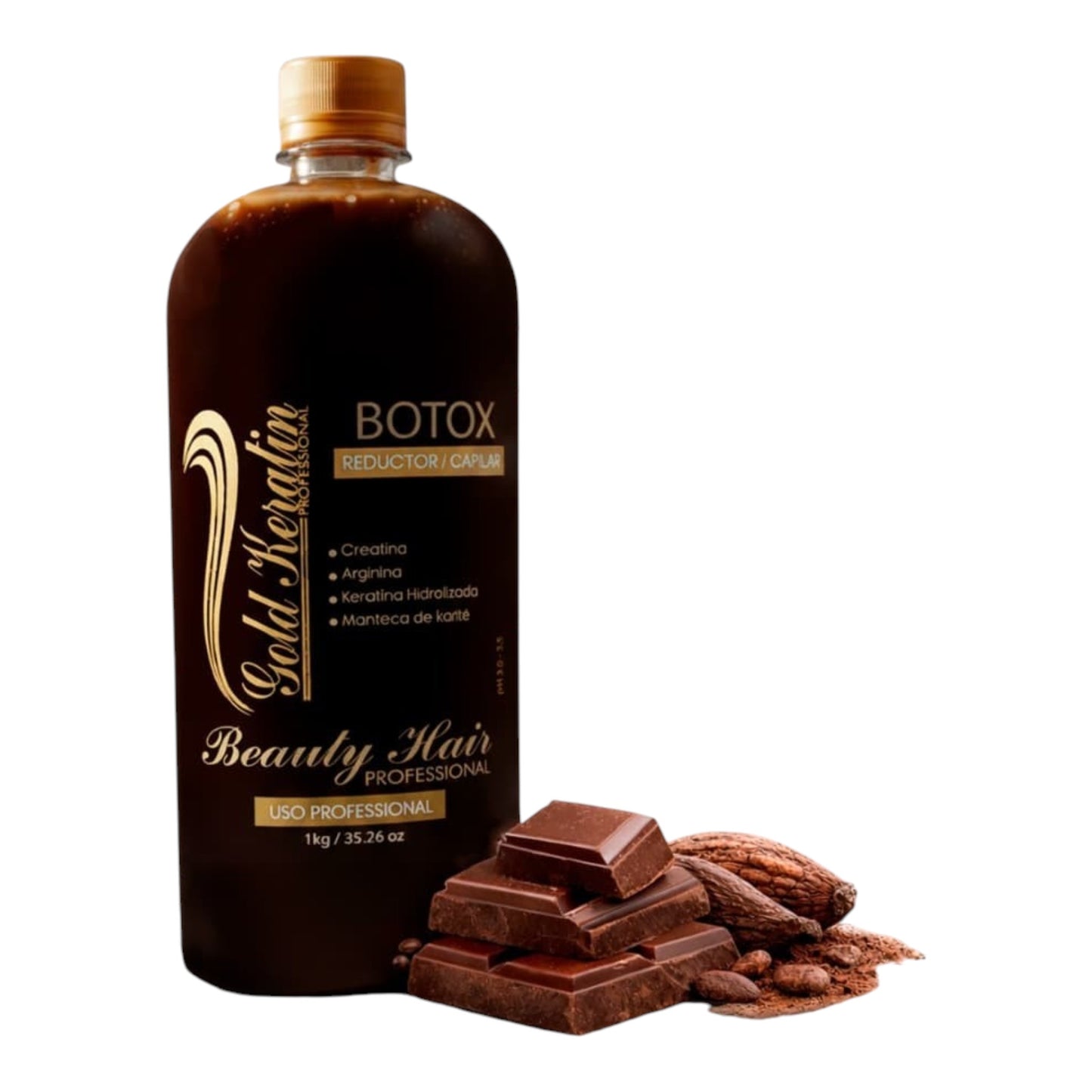 Botox capilar gold kerarin de chocolate 1 litro