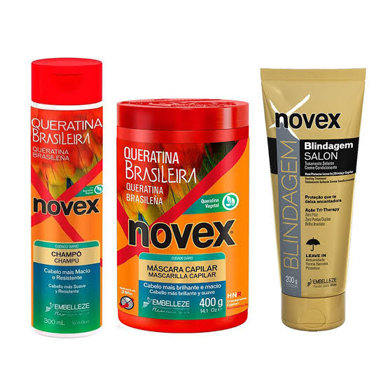 Novex pack shampoo 350 ml mascarilla 400 g blindaje 90 gramos