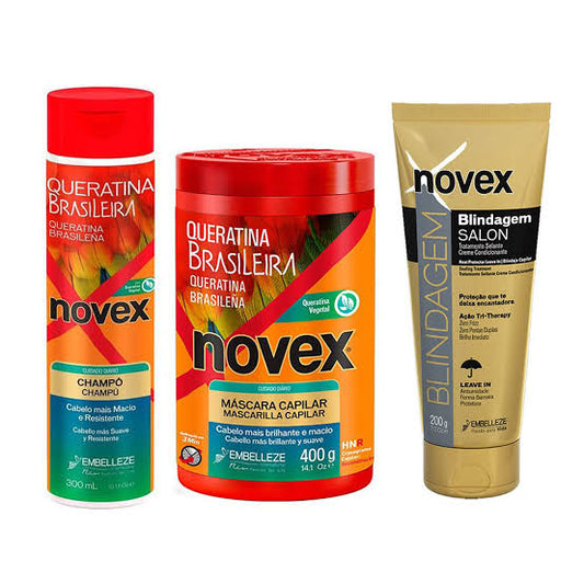 Novex pack shampoo 350 ml mascarilla 400 g blindaje 90 gramos
