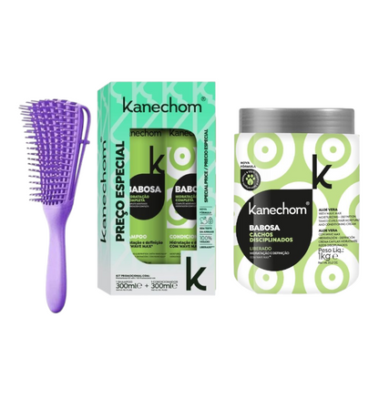 Kanechom babosa pack acondicionador + shampoo + mascarilla de 1 kilo
