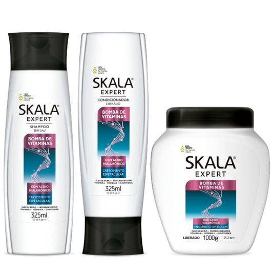 Skala bomba de vitaminas shampoo acondicionador y mascarilla 1 kilo 100 ℅ original remate