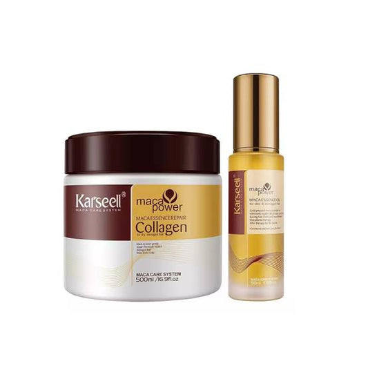 Karseell Mascarilla capilar de colágeno  + conjunto de aceite de argán