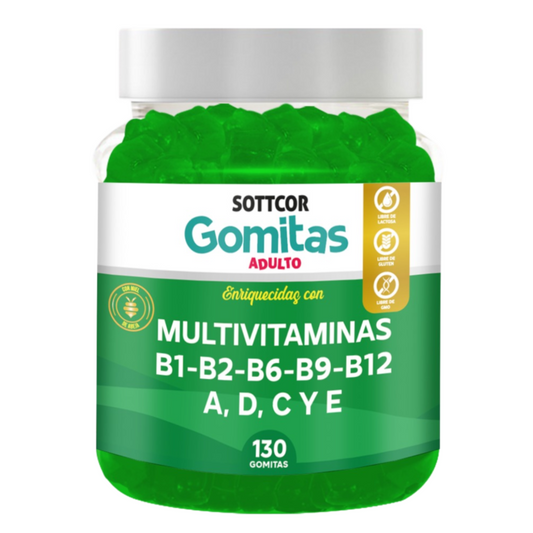 Multivitamina Para Adultos Gomitas Sottcor 130 gomitas Chicle