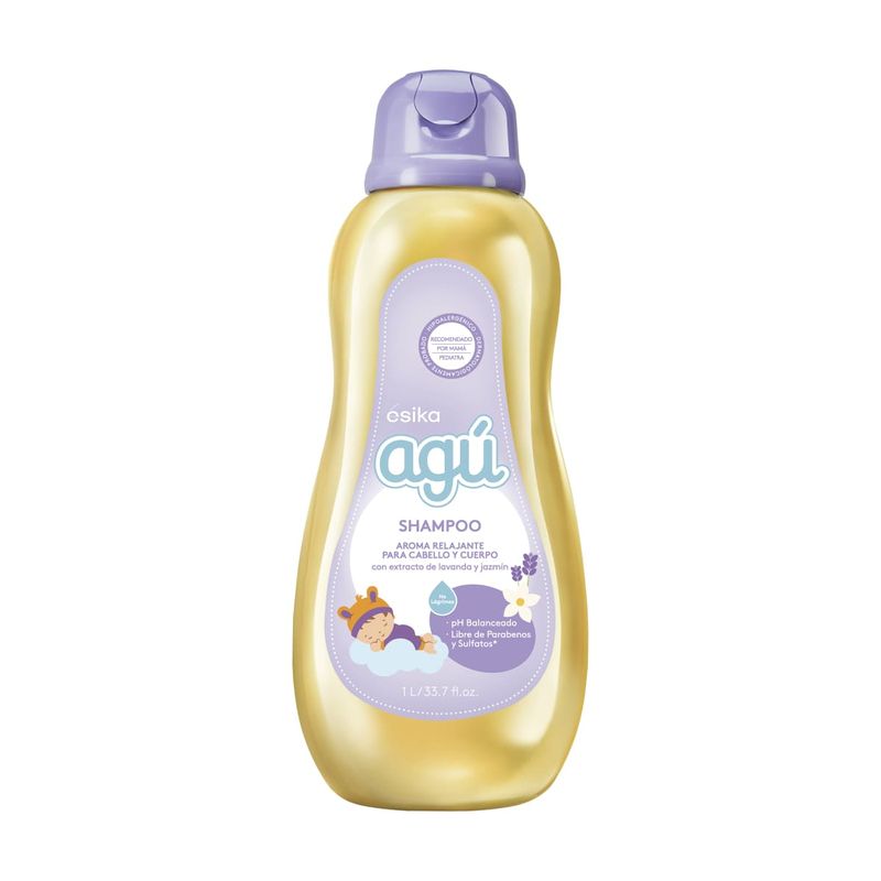 Shampoo Agú niños Relajante Lavanda y Jazmín 1 litro