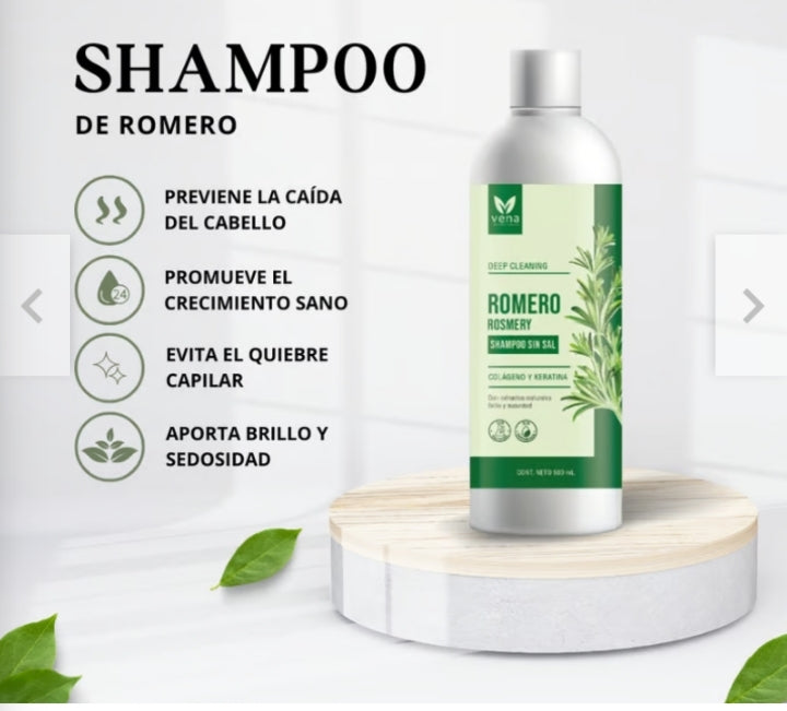 Vena Shampoo de Romero vena sin sal 500 ml