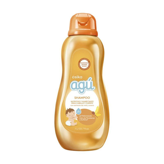 Shampoo  niños nutritivo y Humectante Agú Miel y Avena 1 litro