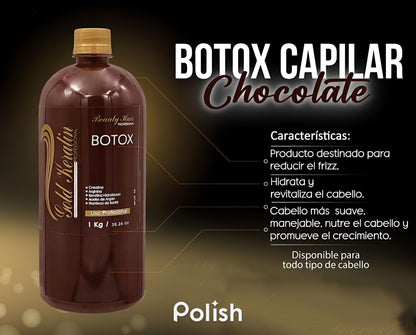 Botox capilar gold kerarin de chocolate 1 litro