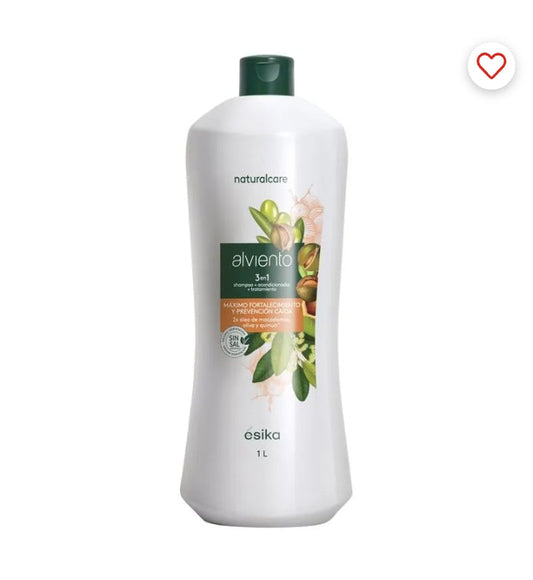 Shampoo 3 en 1 Alviento Fortalecimiento y Prevención Caída esika