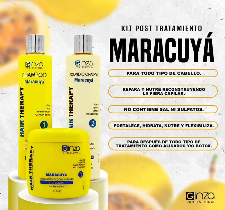 Ginza Kit post alisado  de maracuya