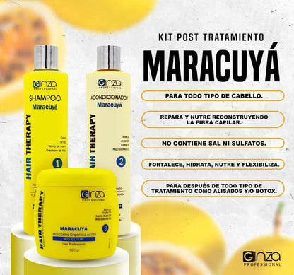 Ginza Kit post alisado  de maracuya