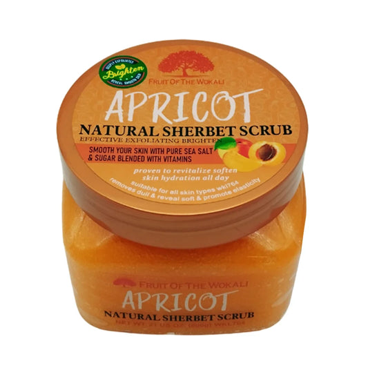 Exfoliante corporal con extracto de albaricoque 600g / fruit of the wokali / apricot