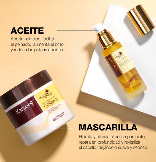 Karseell Mascarilla capilar de colágeno  + conjunto de aceite de argán