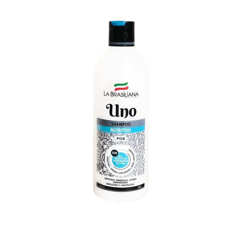 Shampoo uno pos alisado brasiliana 500 ml