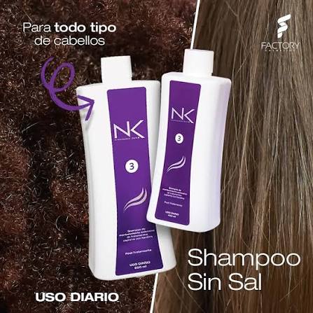 Shampoo pos alisado nk profesionalcare 450 ML