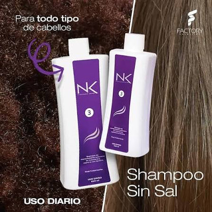 Shampoo pos alisado nk profesionalcare 450 ML
